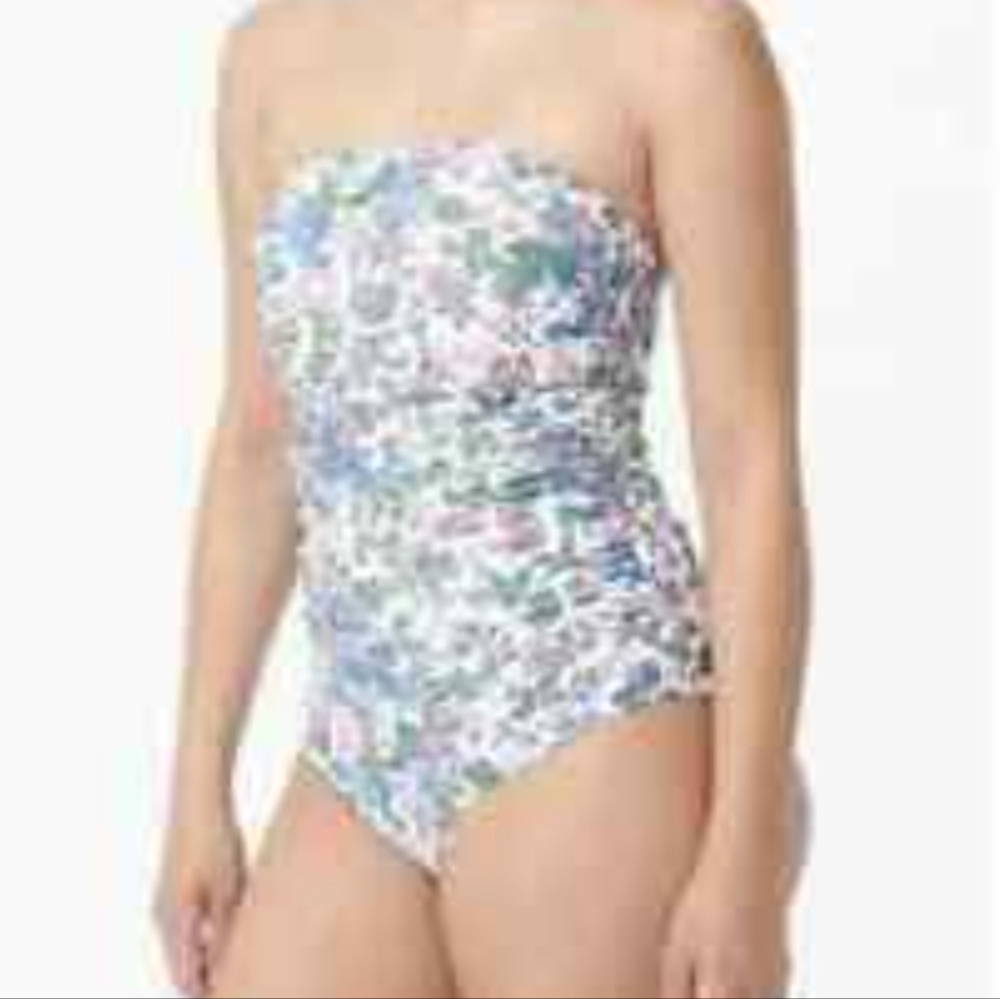 JCrew Echo Floral Bamdeau One-Piece Swimwear Swimsuit 12